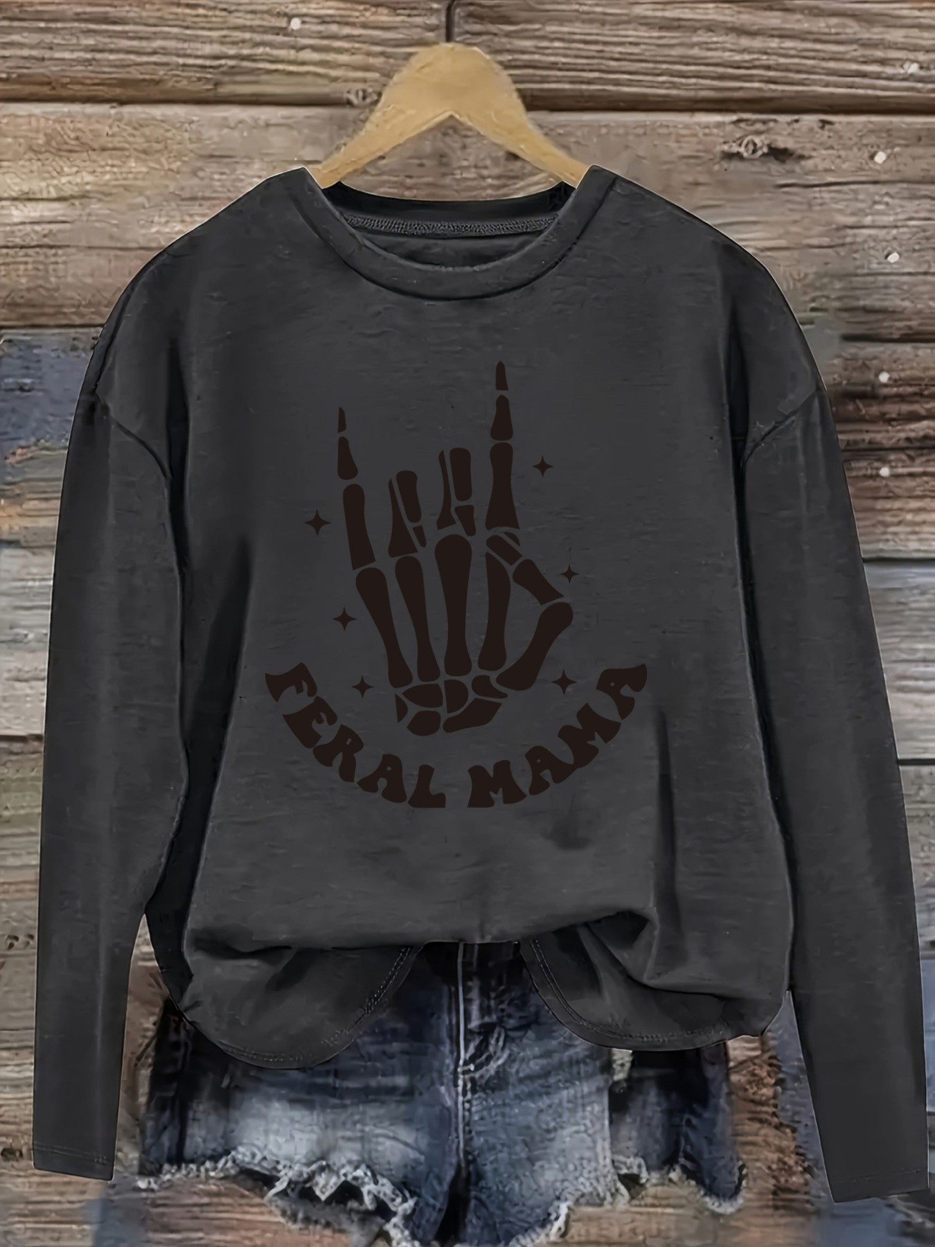 Women's Casual Long Sleeve Cre - огляд і ціна Costumes