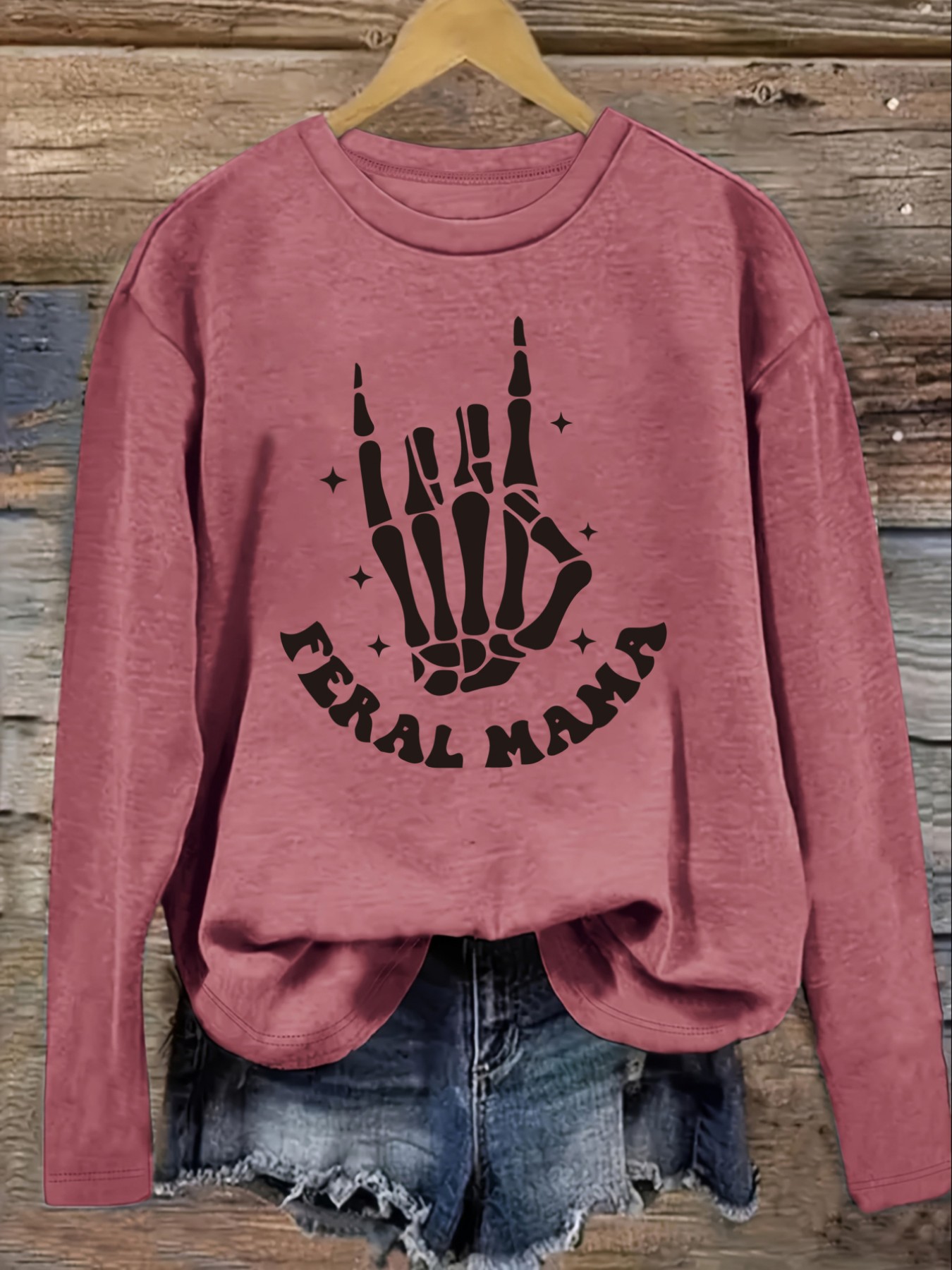 Women's Casual Long Sleeve Cre - огляд і ціна Costumes