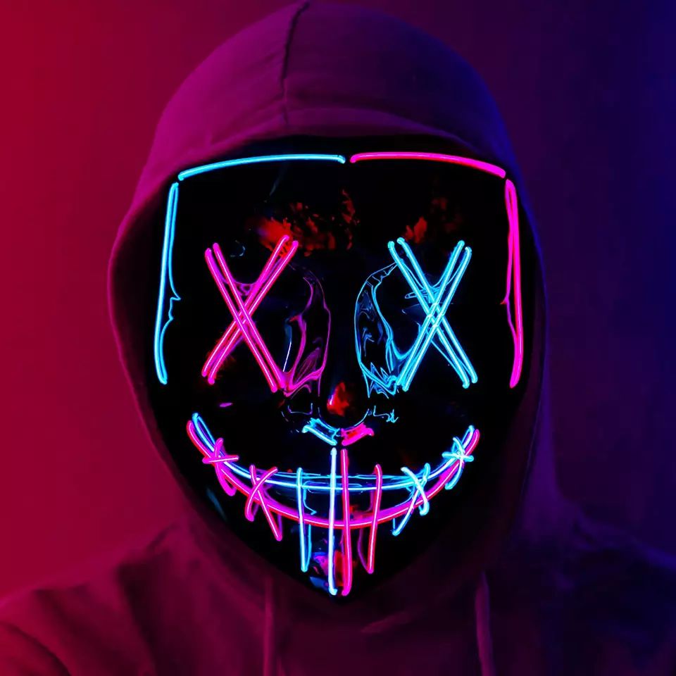 LED Light up Mask for Hallowee - огляд і ціна Led Purge Mask Halloween