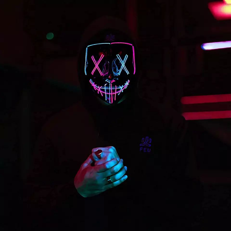 LED Light up Mask for Hallowee - огляд і ціна Led Purge Mask Halloween