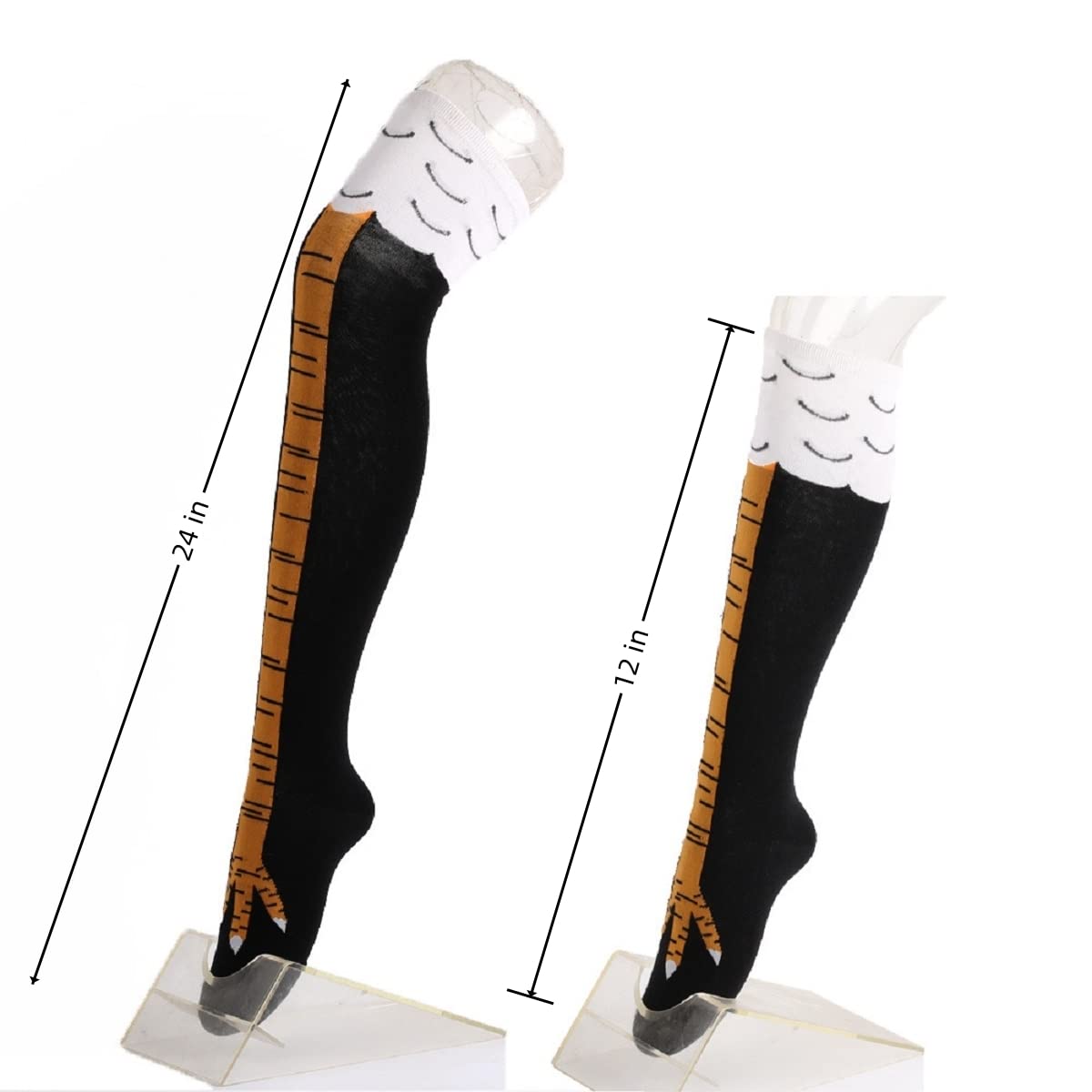 1/2pairs Chicken Feet Print Th - огляд і ціна Funny Chicken Leg Socks