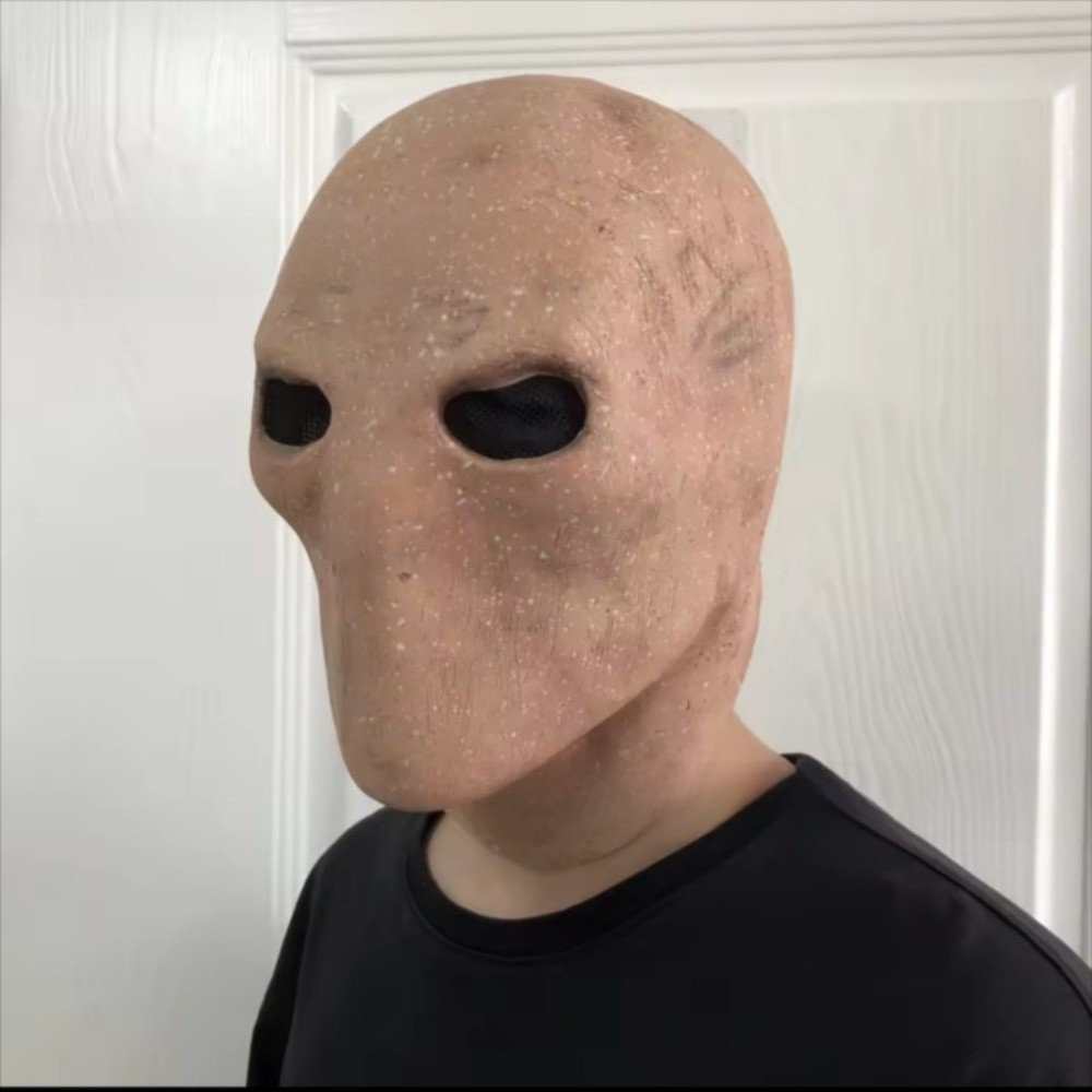 Faceless Man Halloween Slender - огляд і ціна Latex Alien Mask Realistic
