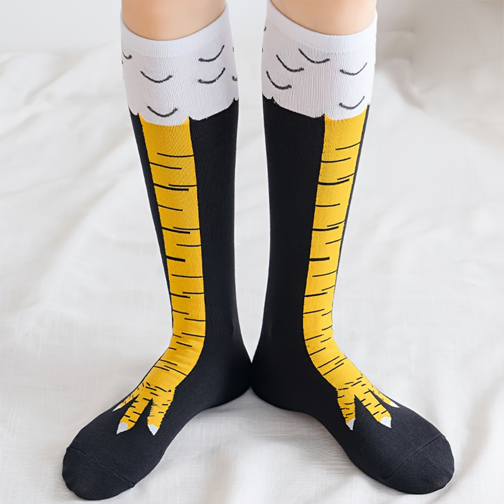 1/2/5/10 Pairs Women Knee High - огляд і ціна Funny Chicken Leg Socks