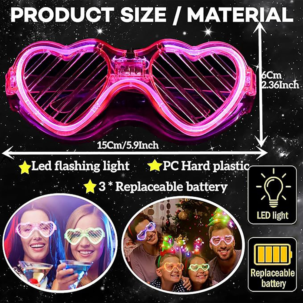 5/10/20/30/50 Bulk Light Up Gl - огляд і ціна Glow In The Dark Party Glasses