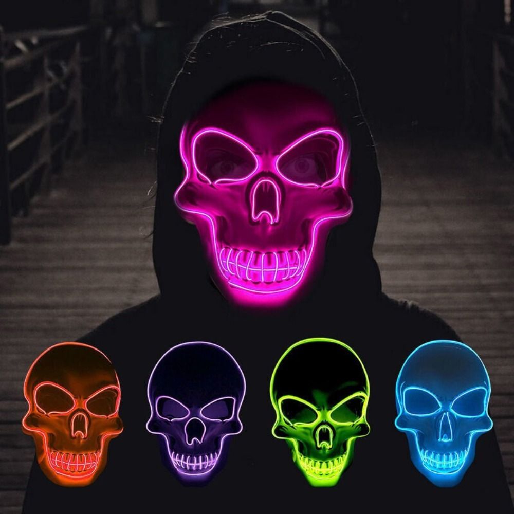 Fashion Horror Halloween Skull - огляд і ціна Led Purge Mask Halloween