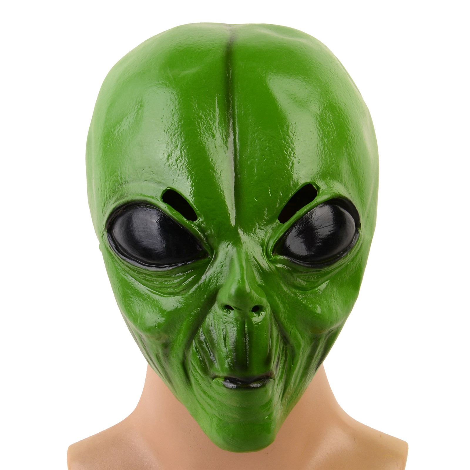1pc Realistic Latex Green Alie - огляд і ціна Latex Alien Mask Realistic