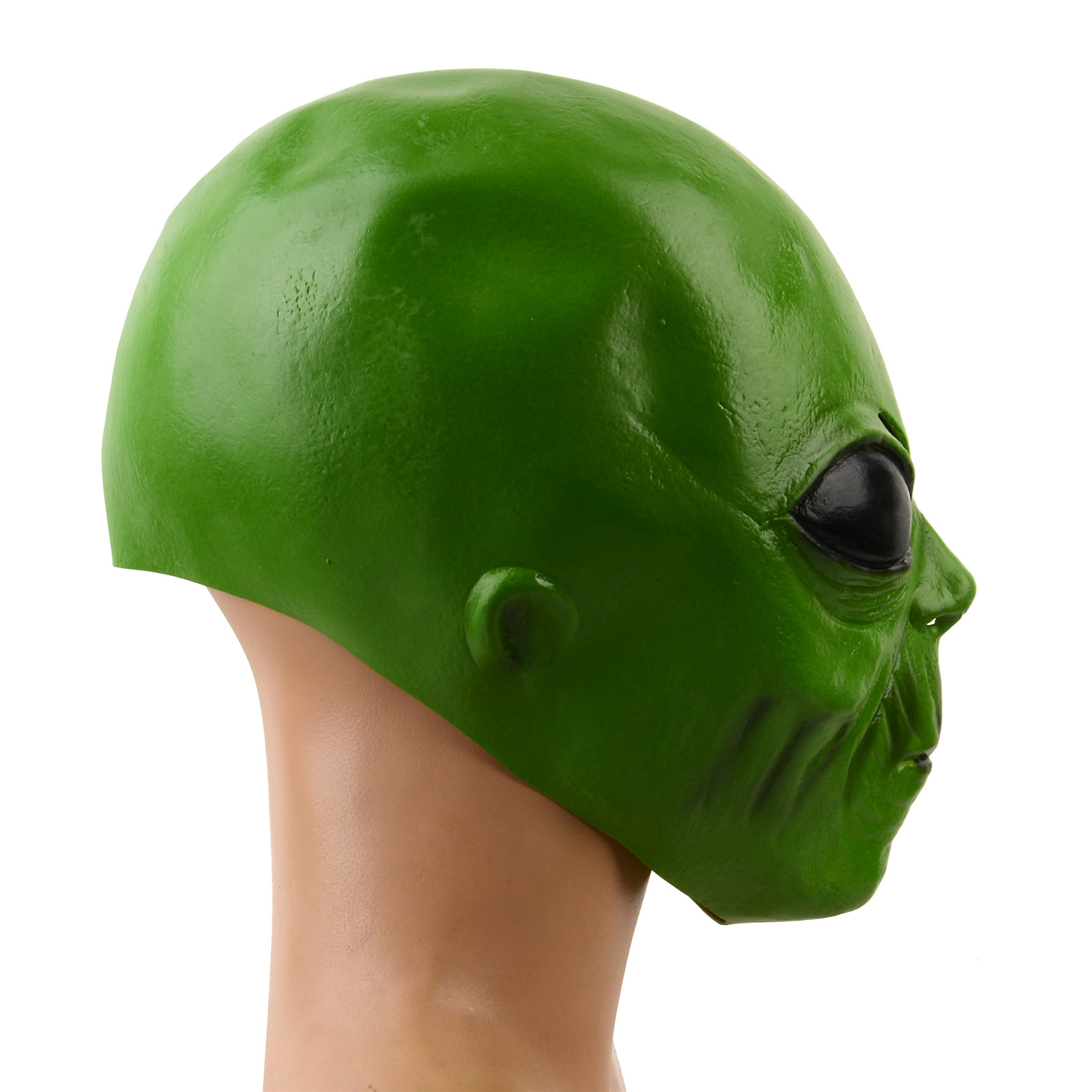 1pc Realistic Latex Green Alie - огляд і ціна Latex Alien Mask Realistic