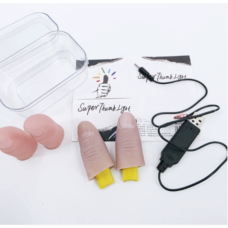 7 Color Light-Pair Set Chargin - огляд і ціна Thumb Tip Magic Trick Set