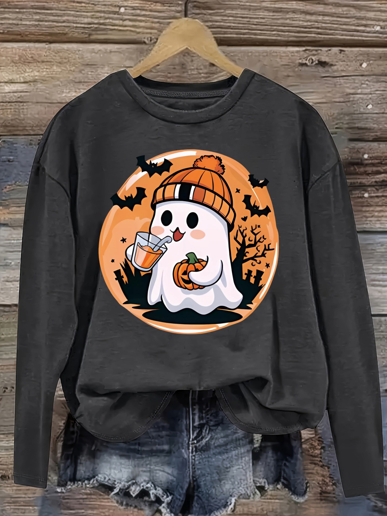 Women's Casual Long Sleeve Cre - огляд і ціна Costumes