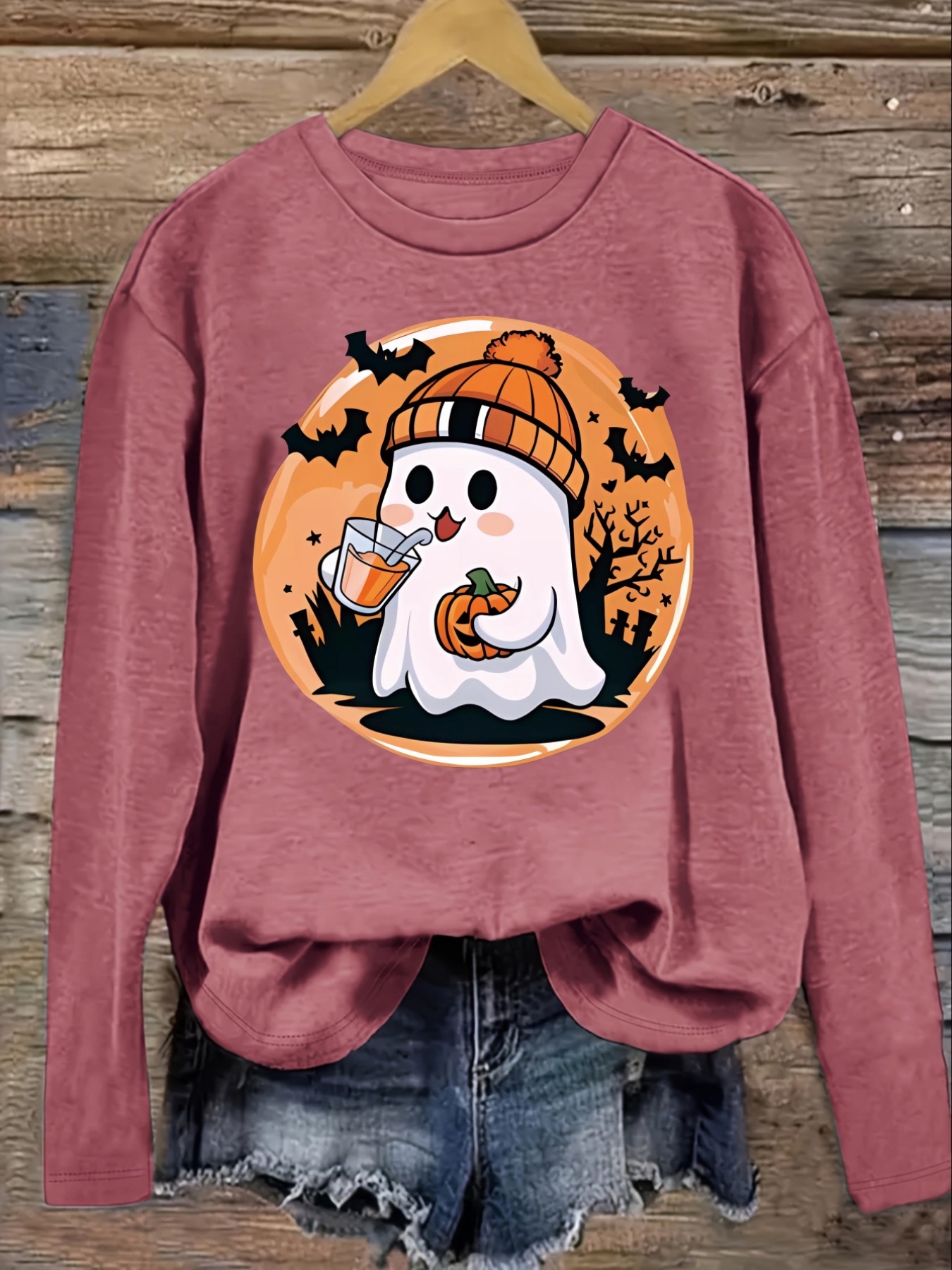 Women's Casual Long Sleeve Cre - огляд і ціна Costumes