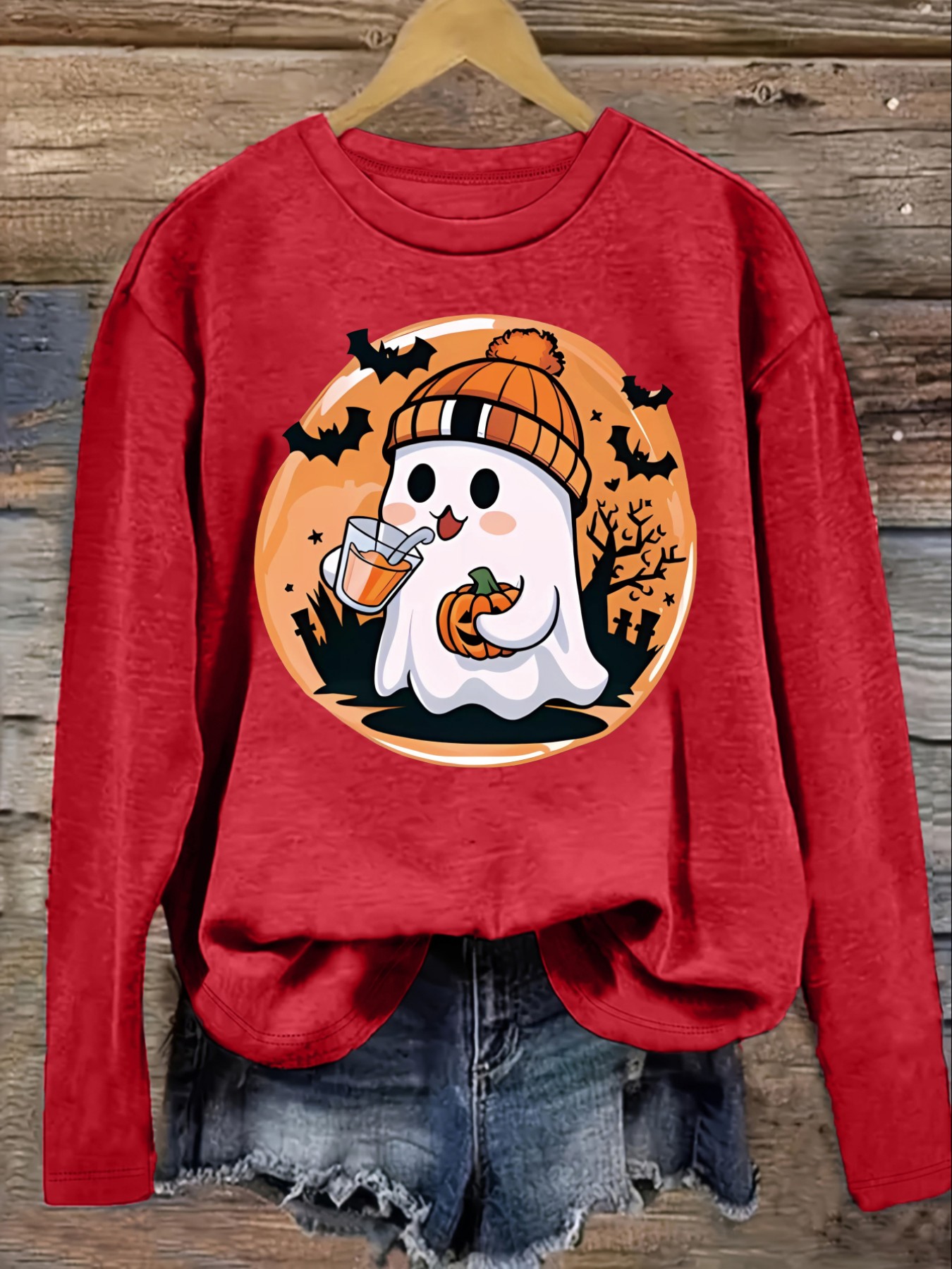 Women's Casual Long Sleeve Cre - огляд і ціна Costumes