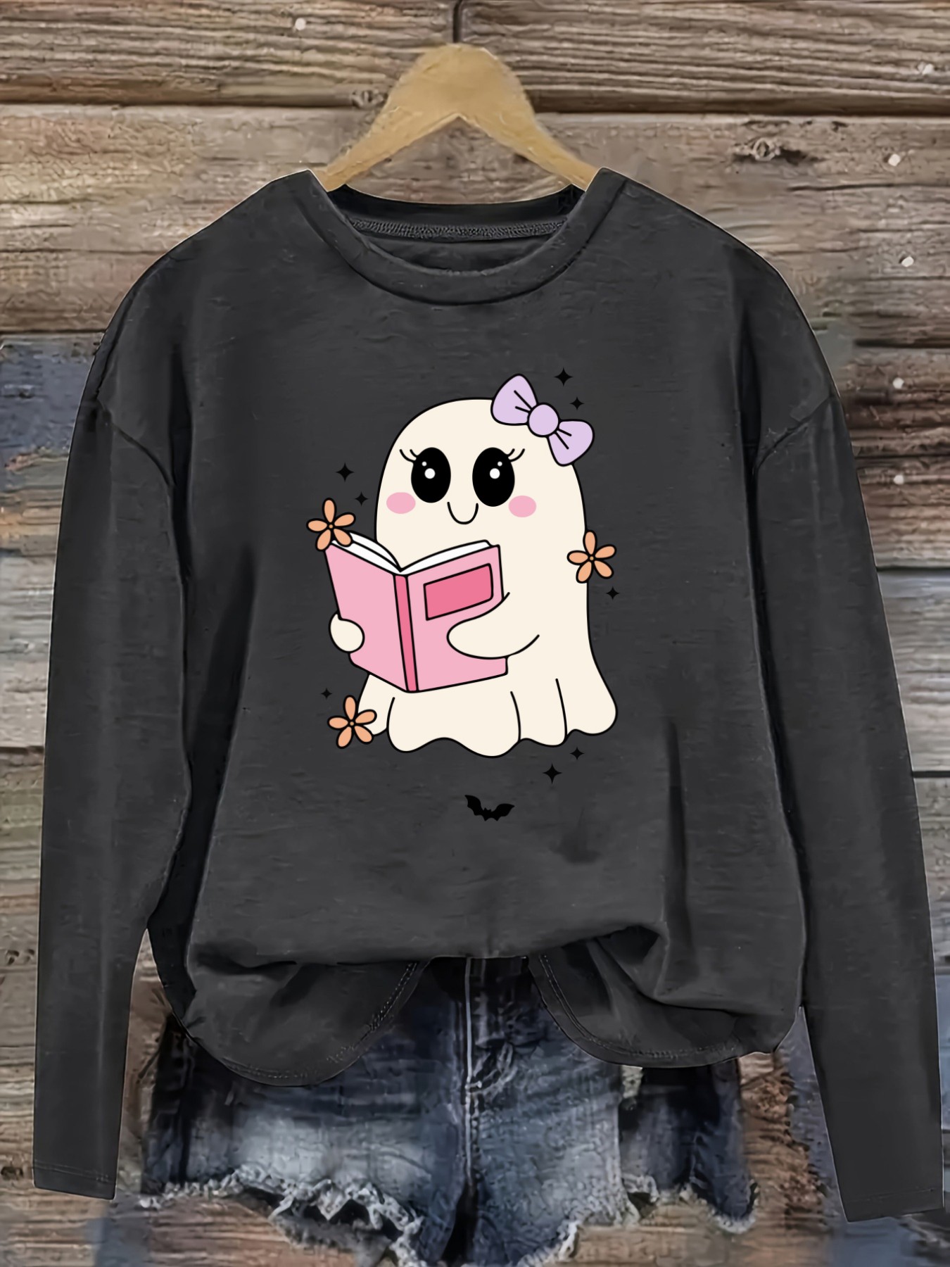 Women's Casual Long Sleeve Cre - огляд і ціна Costumes