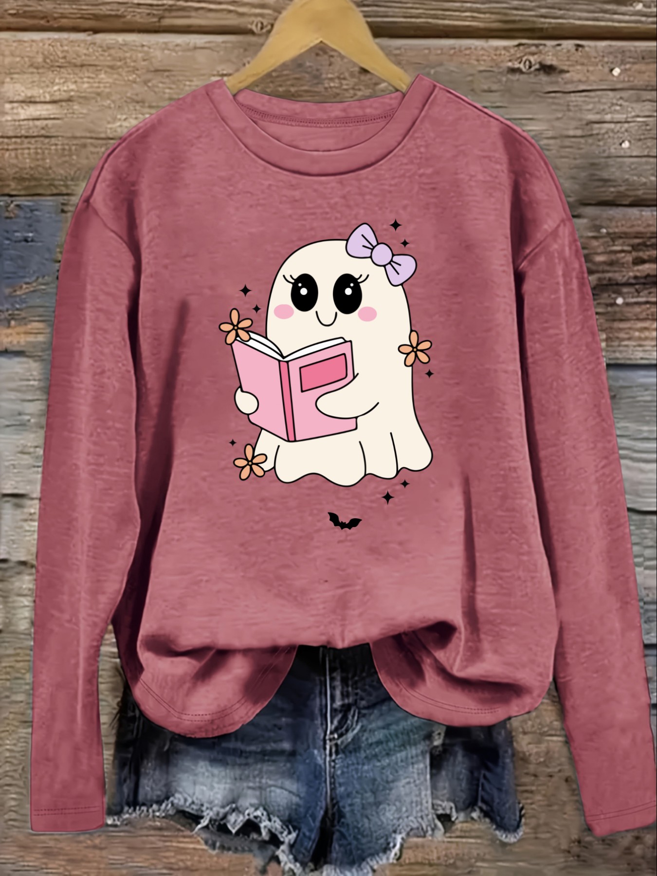 Women's Casual Long Sleeve Cre - огляд і ціна Costumes