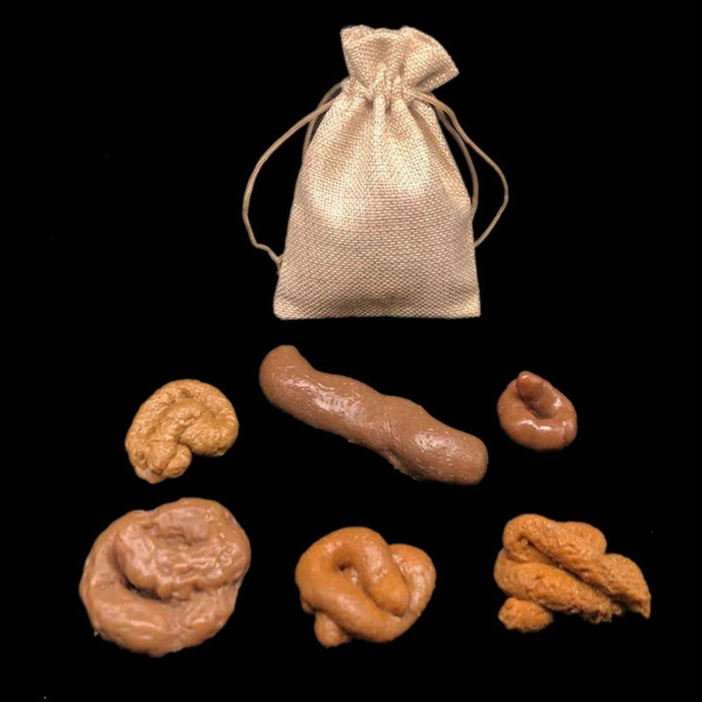 6Pcs Turd Tricky  Gadget Squis - огляд і ціна Fake Poop Gag Gift