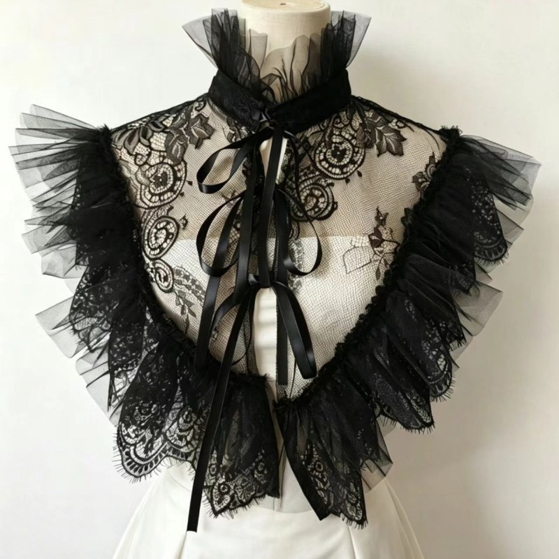 Gothic Style Lace Tulle False  - огляд і ціна Costumes