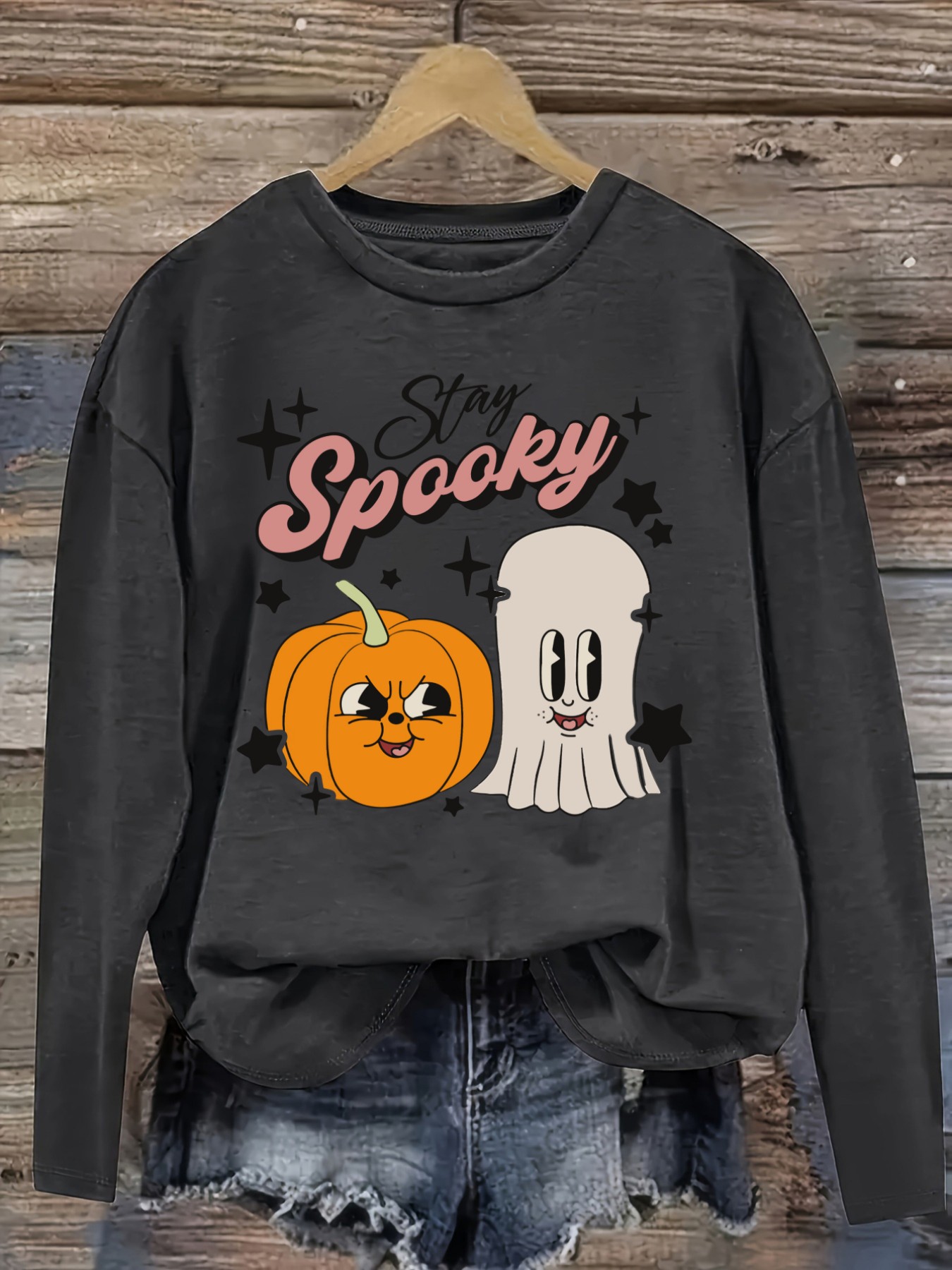 Women's Casual Long Sleeve Cre - огляд і ціна Costumes