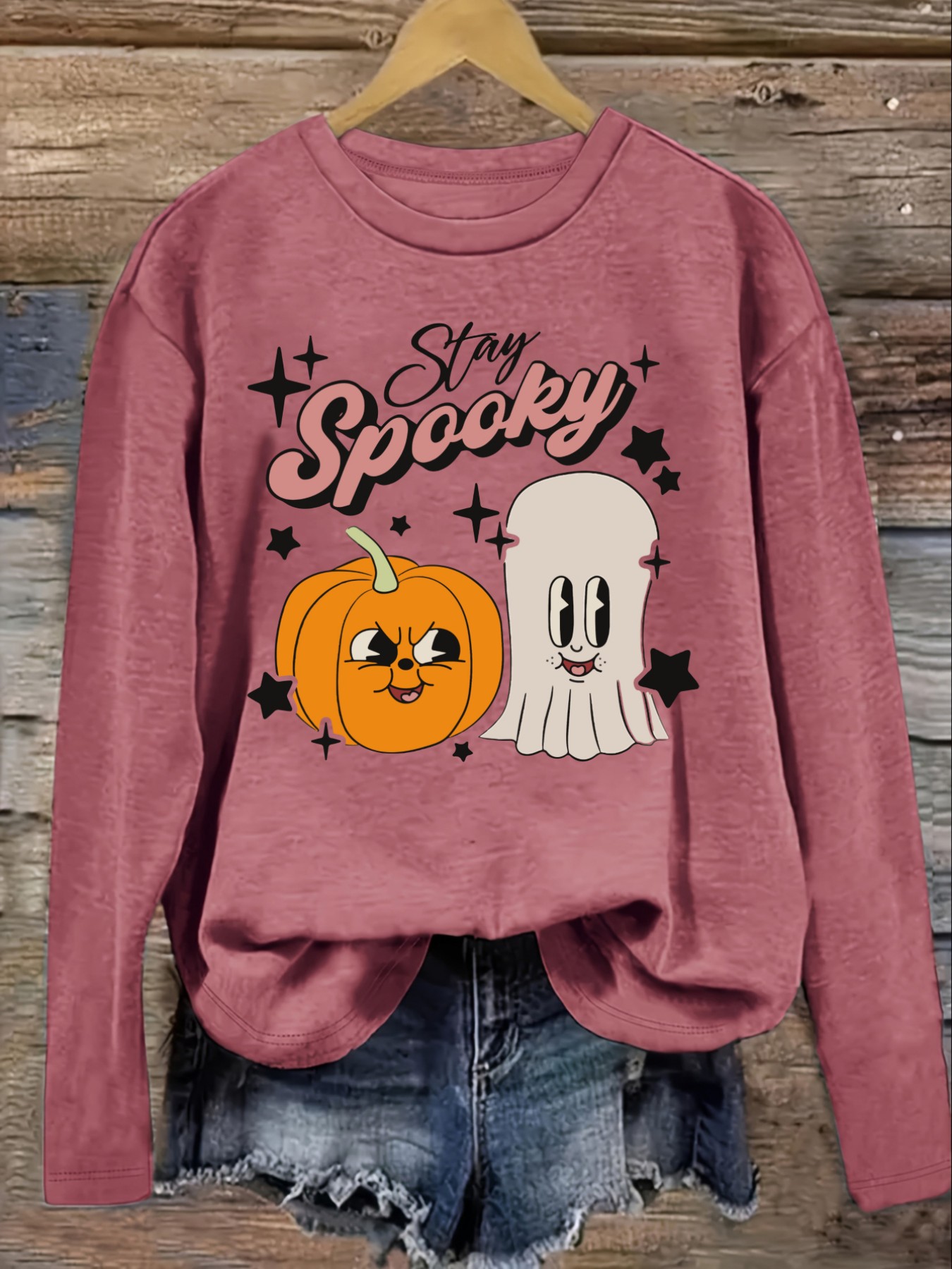 Women's Casual Long Sleeve Cre - огляд і ціна Costumes