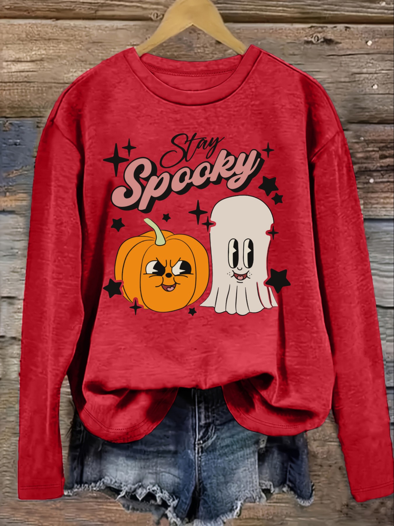 Women's Casual Long Sleeve Cre - огляд і ціна Costumes