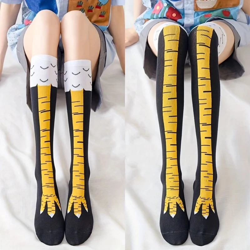 1/2pairs Chicken Paws Feet Lon - огляд і ціна Funny Chicken Leg Socks