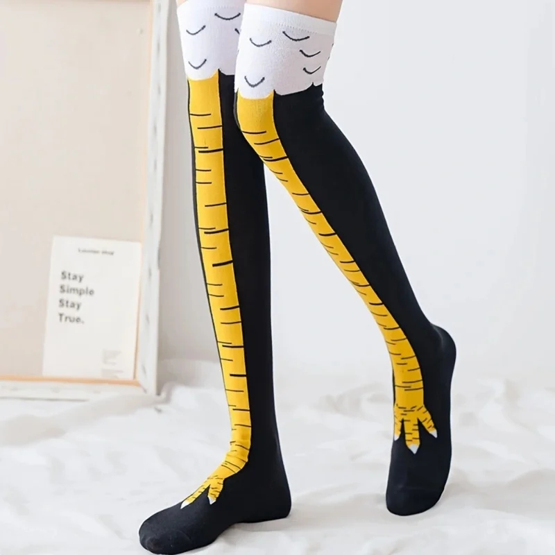 1/2pairs Chicken Paws Feet Lon - огляд і ціна Funny Chicken Leg Socks