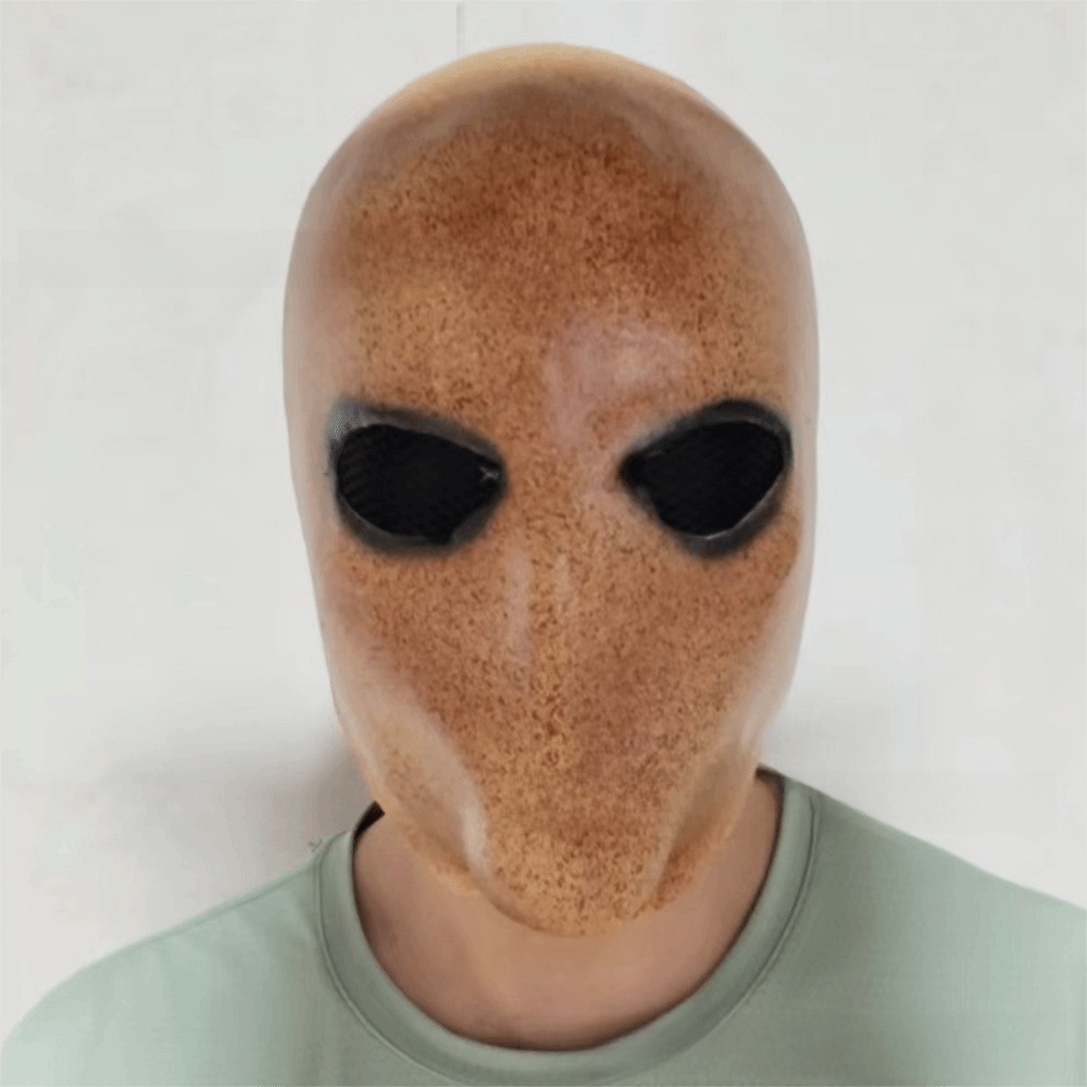 Faceless Man Halloween Slender - огляд і ціна Latex Alien Mask Realistic
