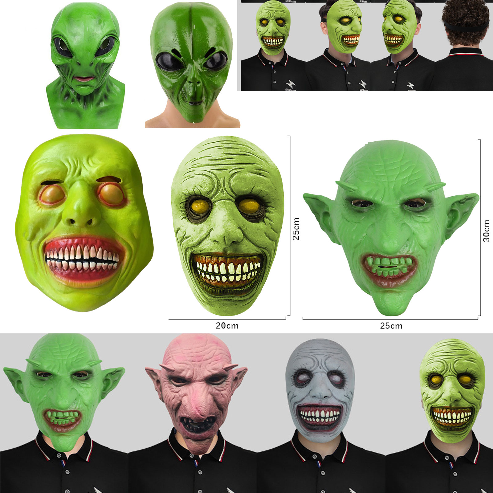 Halloween Alien Mask Realistic - огляд і ціна Latex Alien Mask Realistic