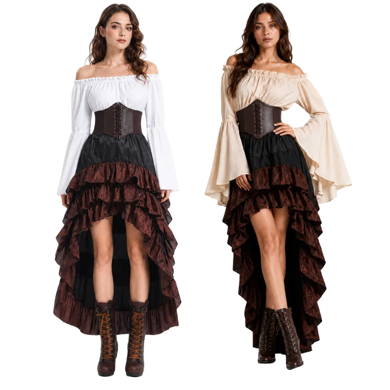 Halloween Medieval Retro Pirat - огляд і ціна Medieval Renaissance Dress Women