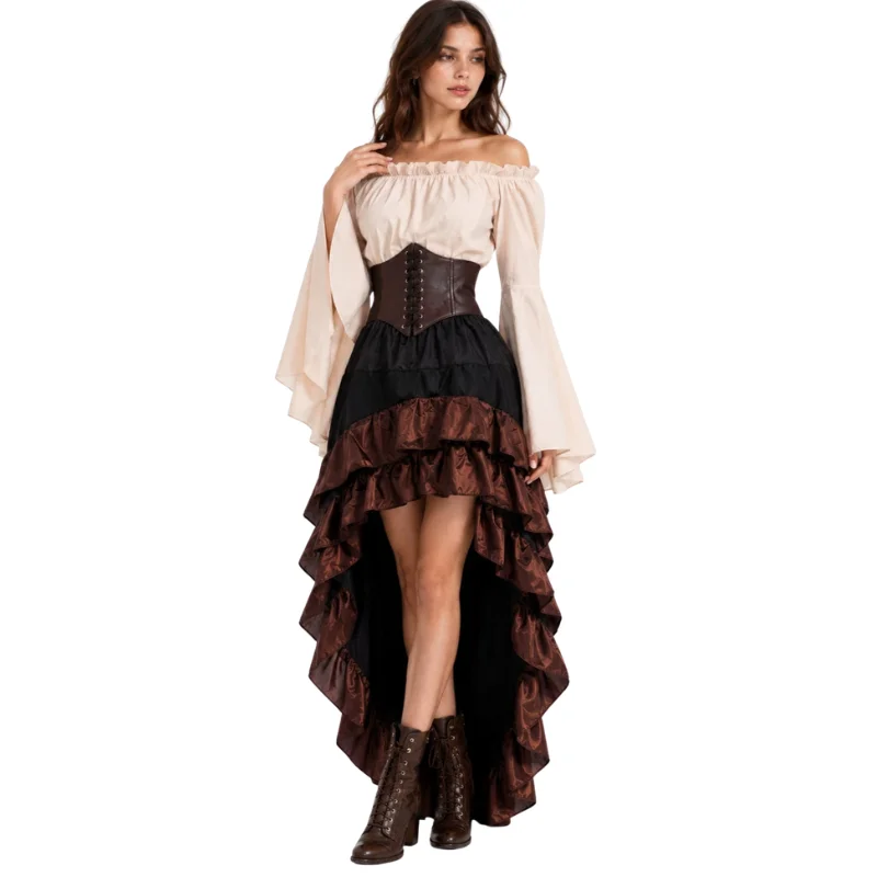 Halloween Medieval Retro Pirat - огляд і ціна Medieval Renaissance Dress Women