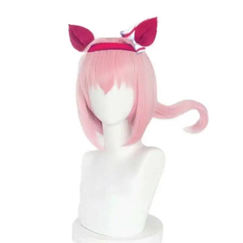 Uma Musume Haru Urara Cosplay  - огляд і ціна Anime Cosplay Wig Heat Resistant