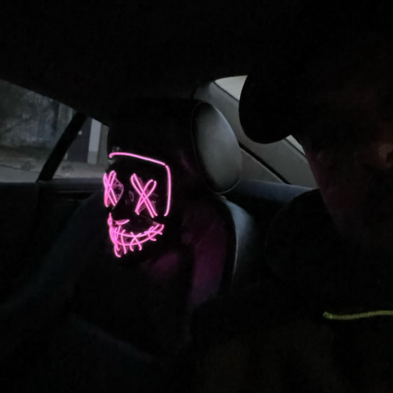 Wireless LED Mask Halloween Pa - огляд і ціна Led Purge Mask Halloween
