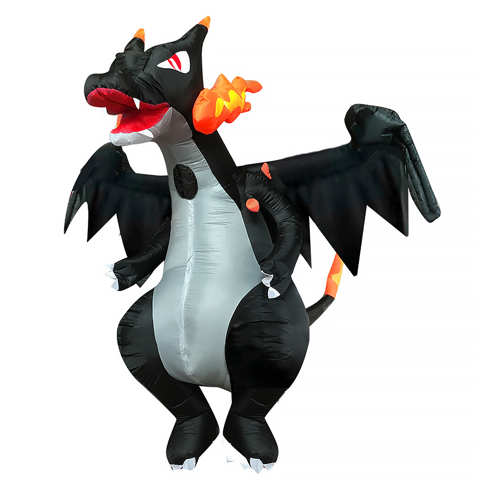 Adult Inflatable Black A fire- - огляд і ціна Inflatable Dinosaur Costume Adult