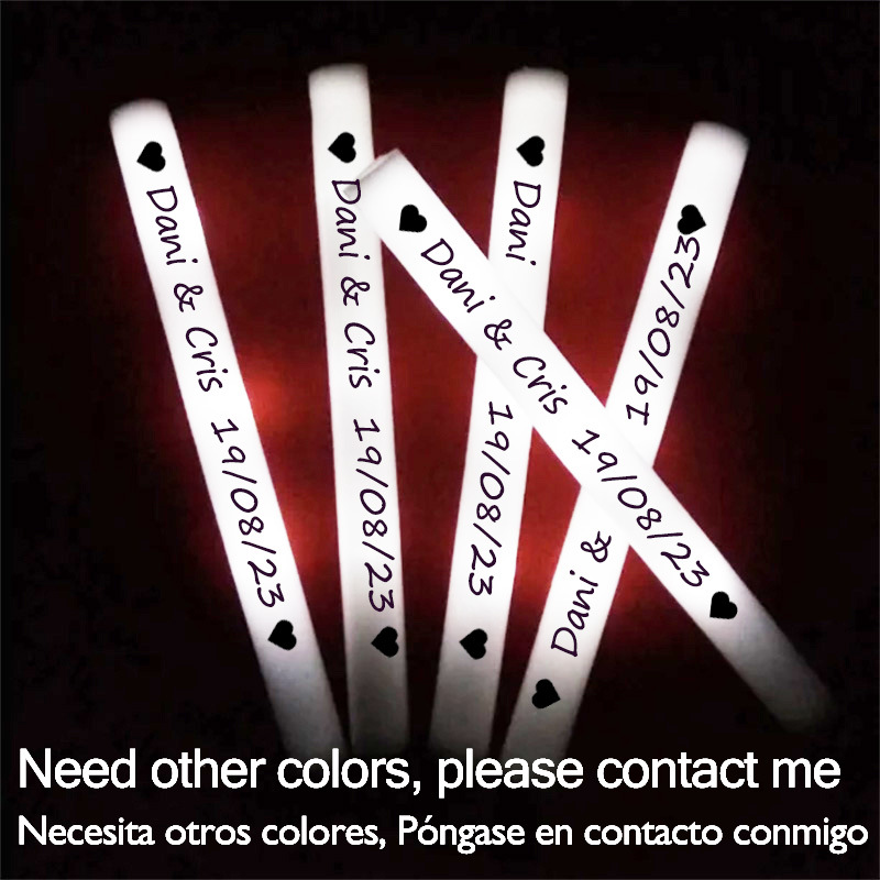 60/100/500Pcs LED Glow Sticks  - огляд і ціна Flashing Led Foam Sticks Party