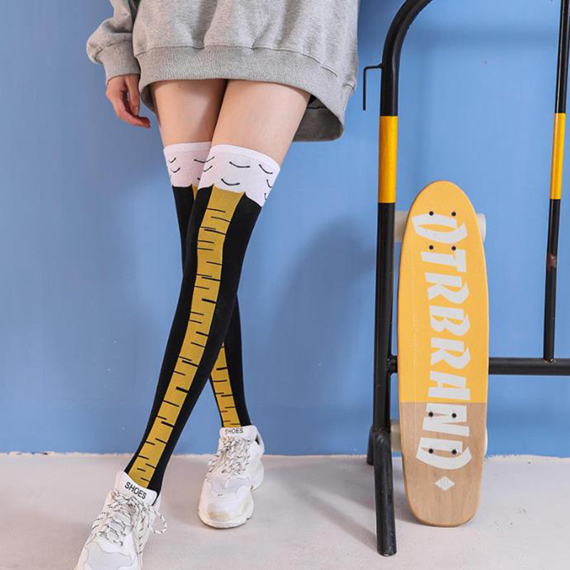 1-4 Pairs Women Knee High Sock - огляд і ціна Funny Chicken Leg Socks