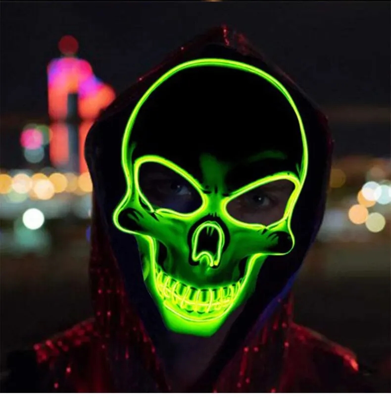 Neon Mask Led Light Up Party M - огляд і ціна Led Purge Mask Halloween