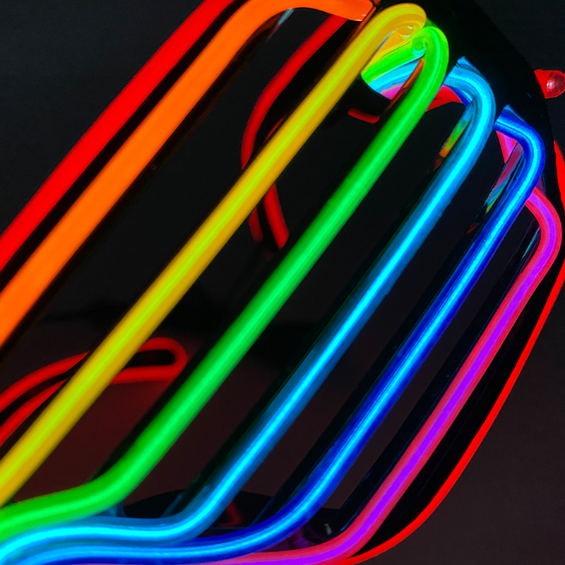 Fluorescent Colorful Glowing G - огляд і ціна Glow In The Dark Party Glasses