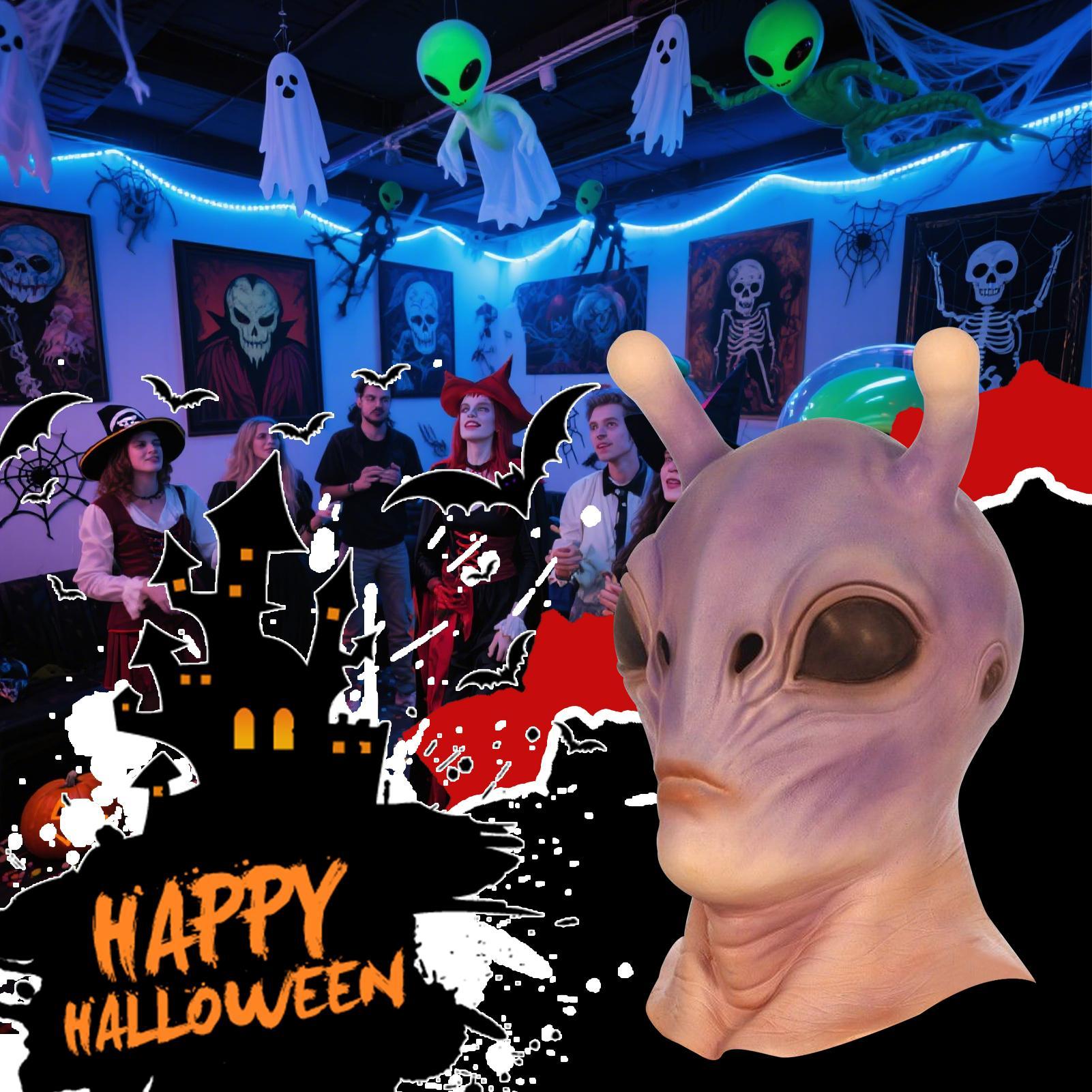 Full Head Realistic Halloween  - огляд і ціна Latex Alien Mask Realistic